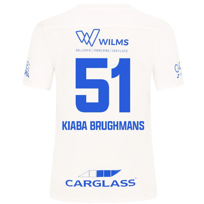 Danxen Kvinder Lucca Kiaba Brughmans #51 Hvid Udebane Spillertrøjer 2024/25 Trøje T-Shirt