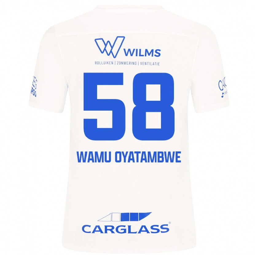 Danxen Kvinder Matthias Wamu Oyatambwe #58 Hvid Udebane Spillertrøjer 2024/25 Trøje T-Shirt