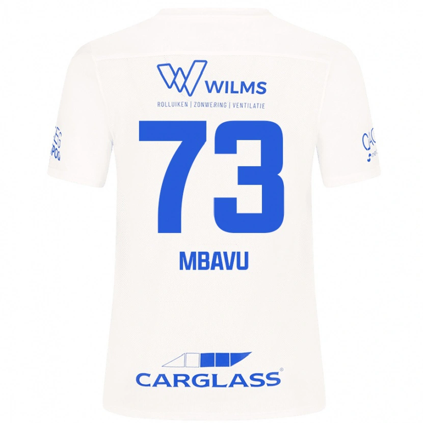 Danxen Kvinder Elie Mbavu #73 Hvid Udebane Spillertrøjer 2024/25 Trøje T-Shirt