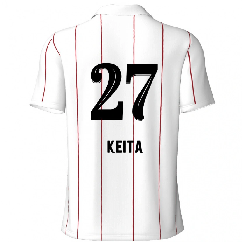 Danxen Kvinder Mandela Keita #27 Hvid Sort Udebane Spillertrøjer 2024/25 Trøje T-Shirt