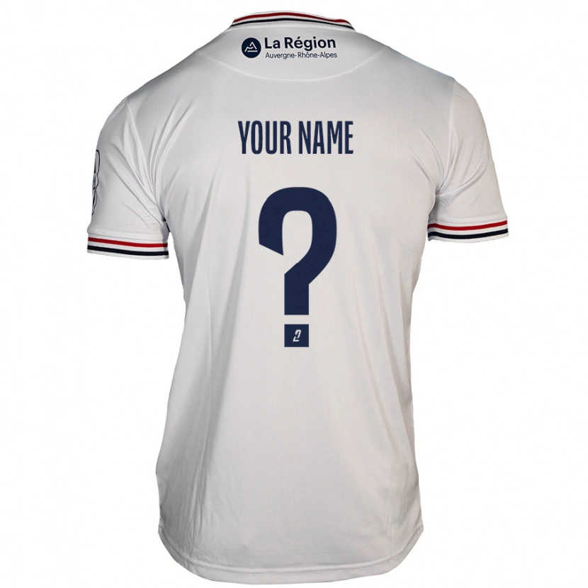 Danxen Kvinder Dit Navn #0 Hvid Udebane Spillertrøjer 2024/25 Trøje T-Shirt