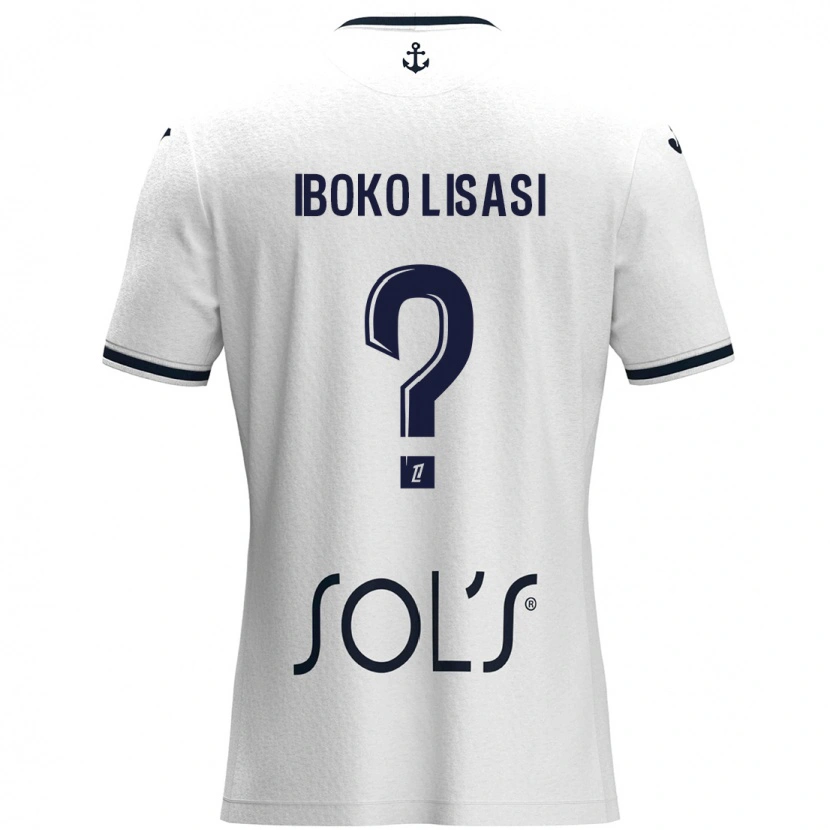 Danxen Kvinder Malachie Iboko Lisasi #0 Hvid Mørkeblå Udebane Spillertrøjer 2024/25 Trøje T-Shirt