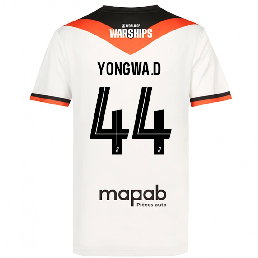Danxen Kvinder Darlin Yongwa #44 Hvid Udebane Spillertrøjer 2024/25 Trøje T-Shirt