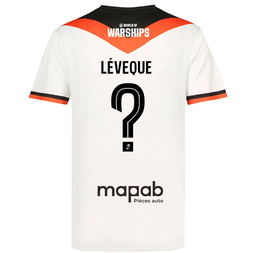 Danxen Kvinder Léonardo Lévêque #0 Hvid Udebane Spillertrøjer 2024/25 Trøje T-Shirt