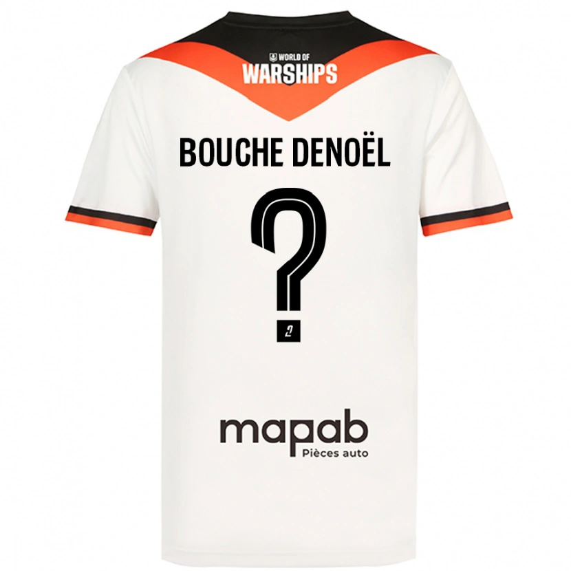 Danxen Kvinder Max Bouche Denoël #0 Hvid Udebane Spillertrøjer 2024/25 Trøje T-Shirt