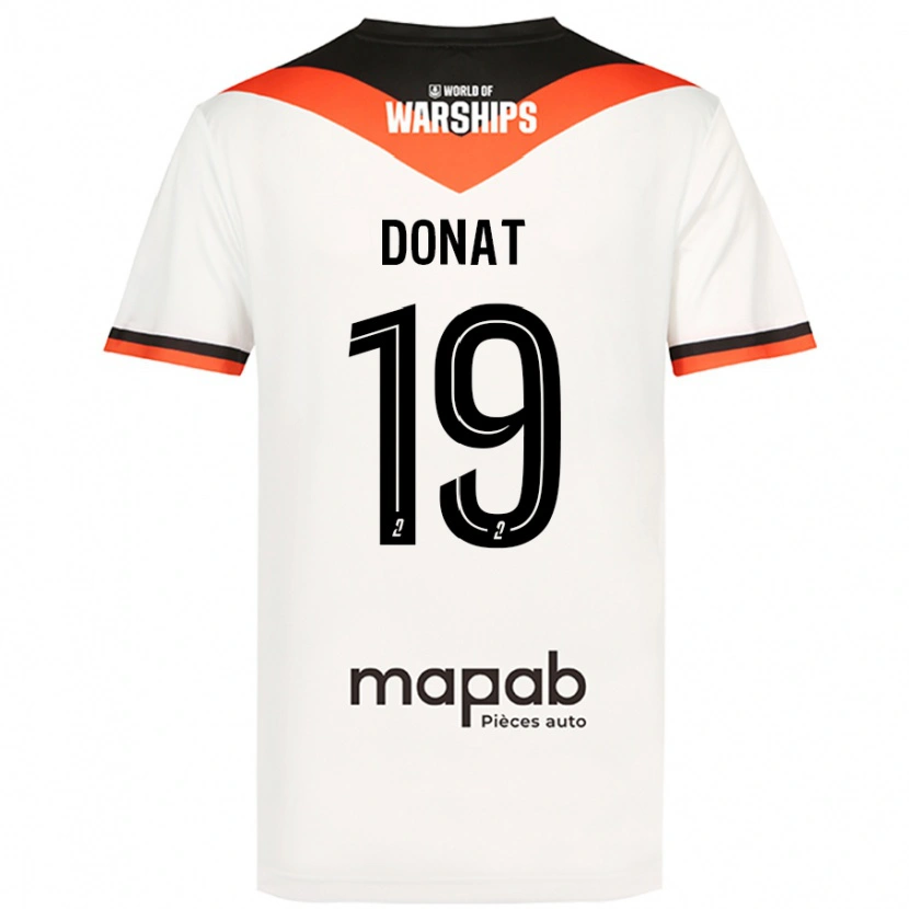 Danxen Kvinder Noa Donat #19 Hvid Udebane Spillertrøjer 2024/25 Trøje T-Shirt