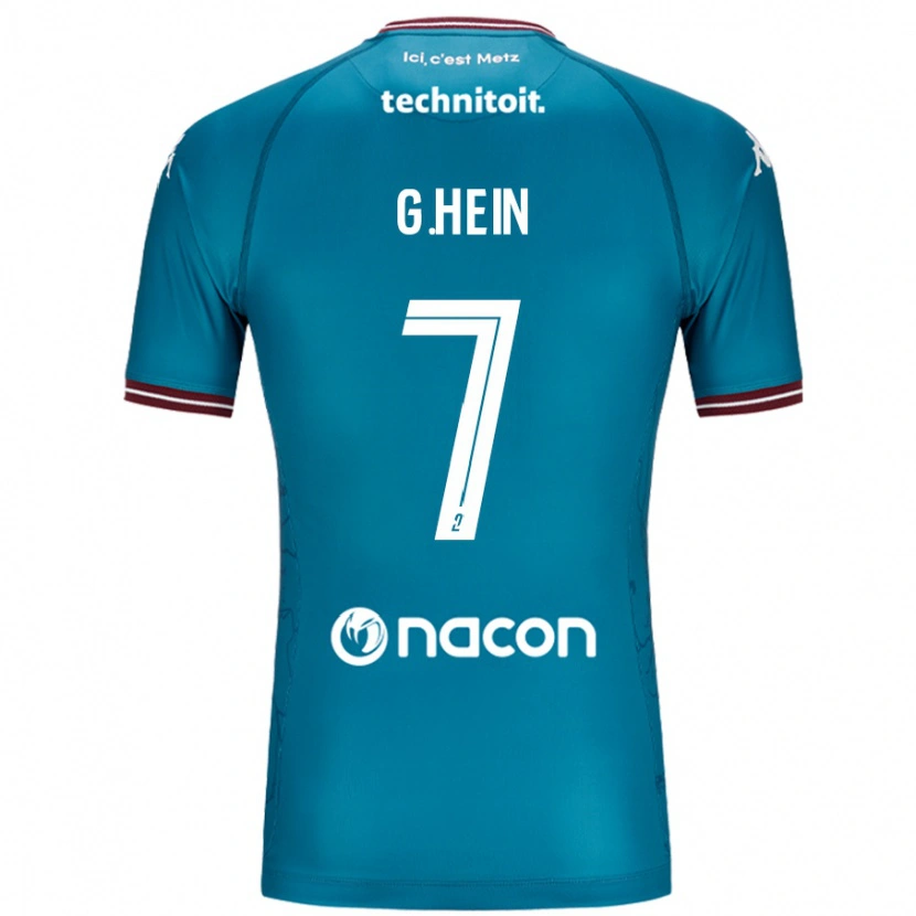 Danxen Kvinder Gauthier Hein #7 Bleu Benzin Udebane Spillertrøjer 2024/25 Trøje T-Shirt