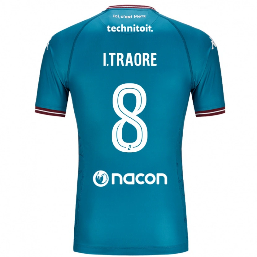 Danxen Kvinder Ismaël Traoré #8 Bleu Benzin Udebane Spillertrøjer 2024/25 Trøje T-Shirt