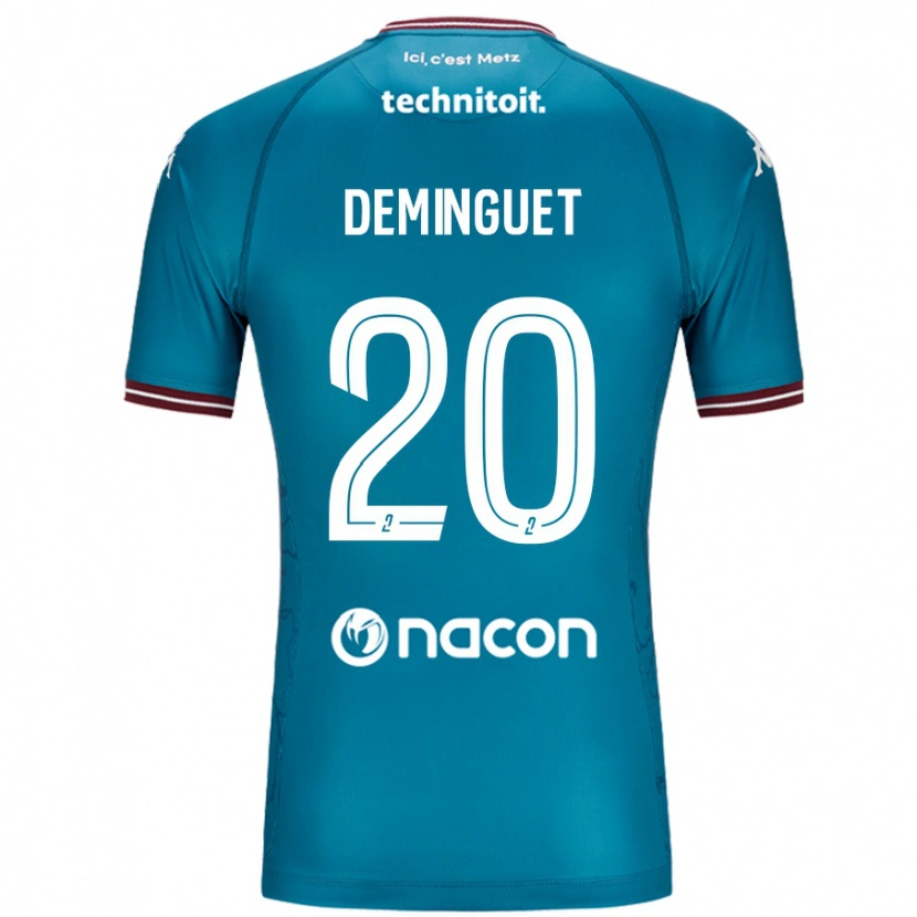 Danxen Kvinder Jessy Deminguet #20 Bleu Benzin Udebane Spillertrøjer 2024/25 Trøje T-Shirt