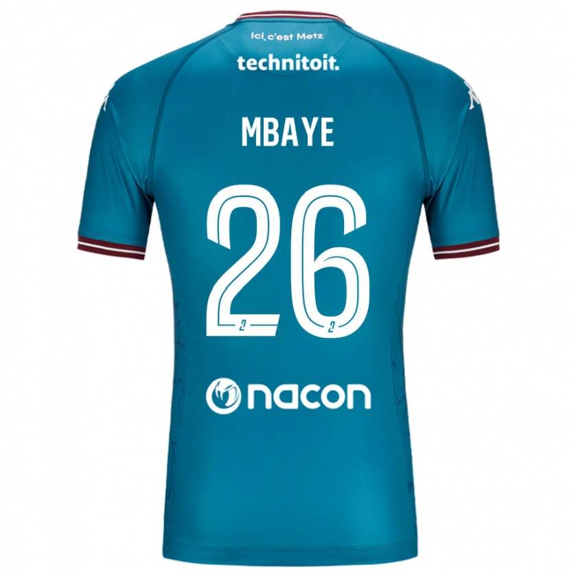 Danxen Kvinder Malick Mbaye #26 Bleu Benzin Udebane Spillertrøjer 2024/25 Trøje T-Shirt