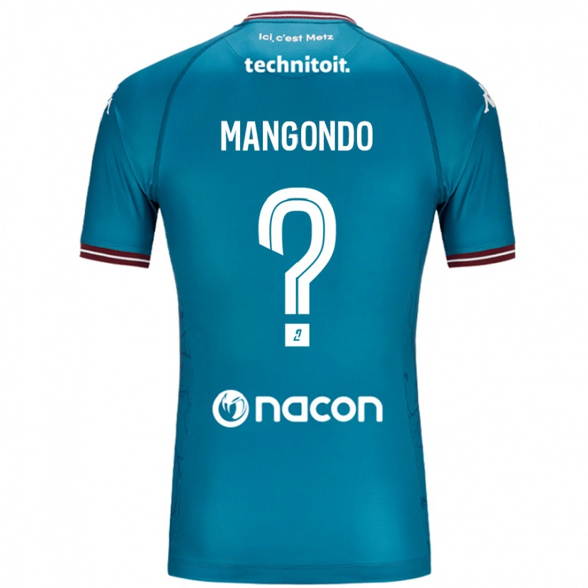 Danxen Kvinder Joseph Mangondo #0 Bleu Benzin Udebane Spillertrøjer 2024/25 Trøje T-Shirt