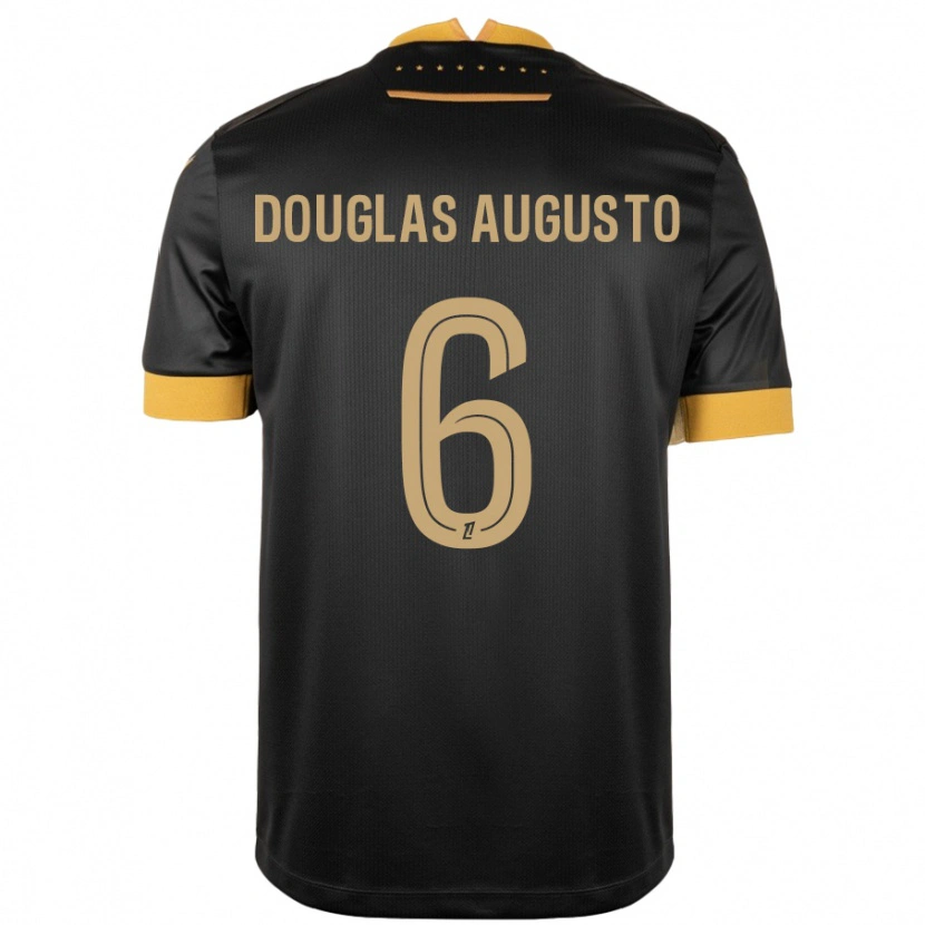 Danxen Kvinder Douglas Augusto #6 Sort Brun Udebane Spillertrøjer 2024/25 Trøje T-Shirt