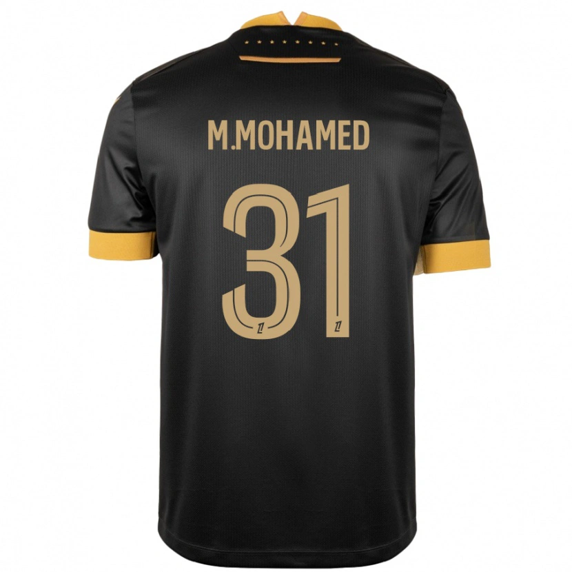 Danxen Kvinder Mostafa Mohamed #31 Sort Brun Udebane Spillertrøjer 2024/25 Trøje T-Shirt