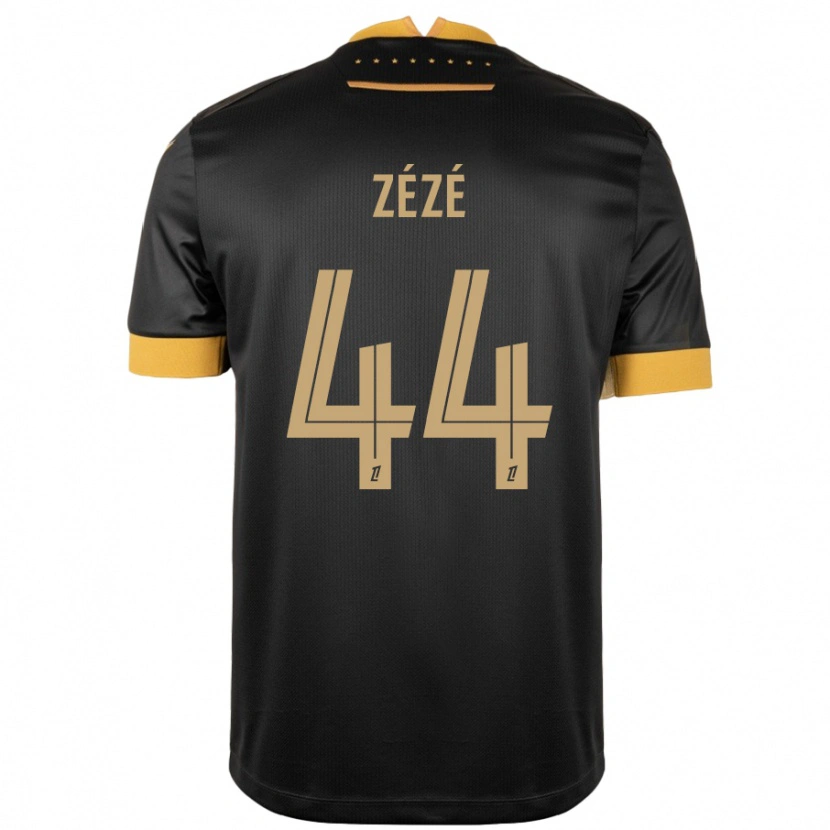 Danxen Kvinder Nathan Zézé #44 Sort Brun Udebane Spillertrøjer 2024/25 Trøje T-Shirt