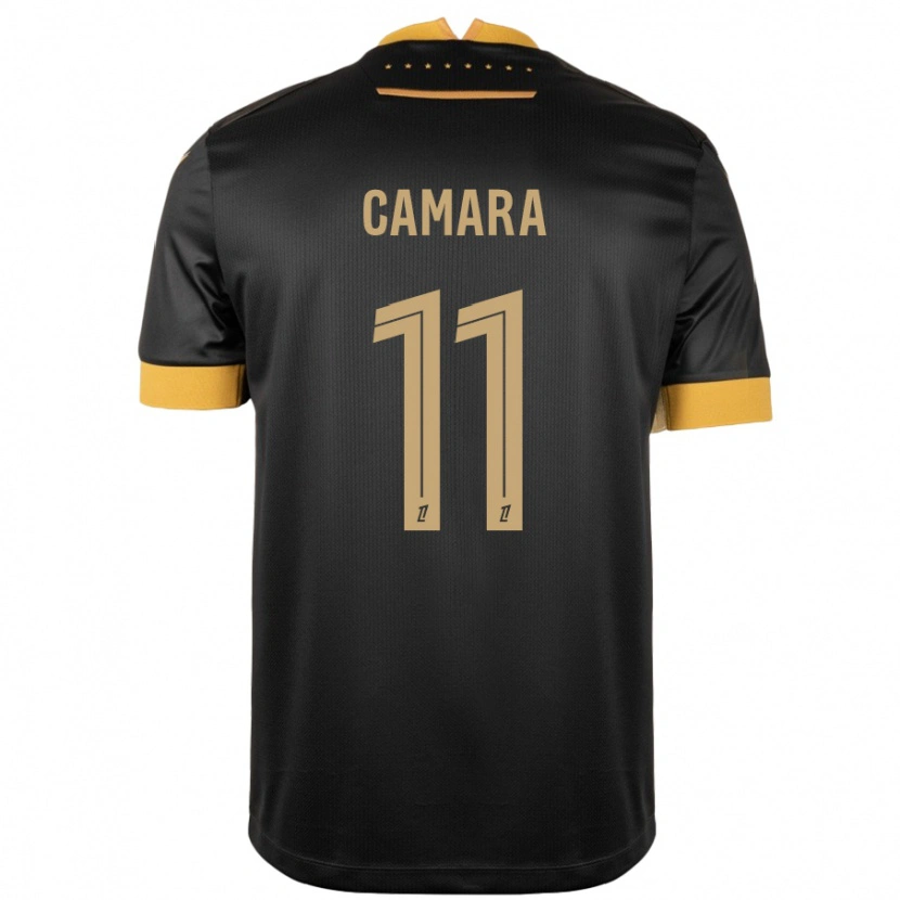 Danxen Kvinder Aboubacar Camara #11 Sort Brun Udebane Spillertrøjer 2024/25 Trøje T-Shirt
