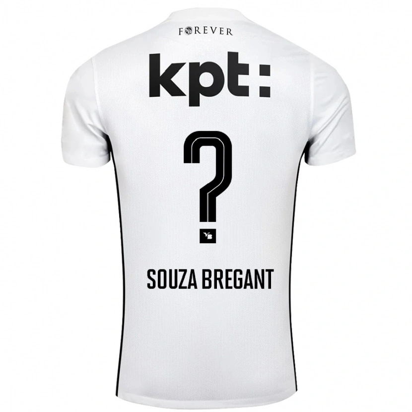 Danxen Kvinder Pietro Souza Bregant #0 Hvid Sort Udebane Spillertrøjer 2024/25 Trøje T-Shirt