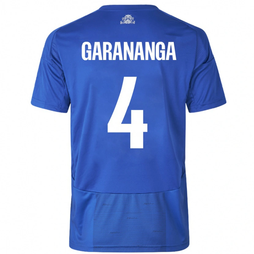Danxen Kvinder Munashe Garananga #4 Hvid Blå Udebane Spillertrøjer 2024/25 Trøje T-Shirt