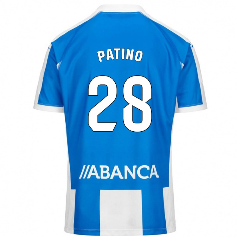 Danxen Børn Charlie Patino #28 Blå Hvid Hjemmebane Spillertrøjer 2024/25 Trøje T-Shirt