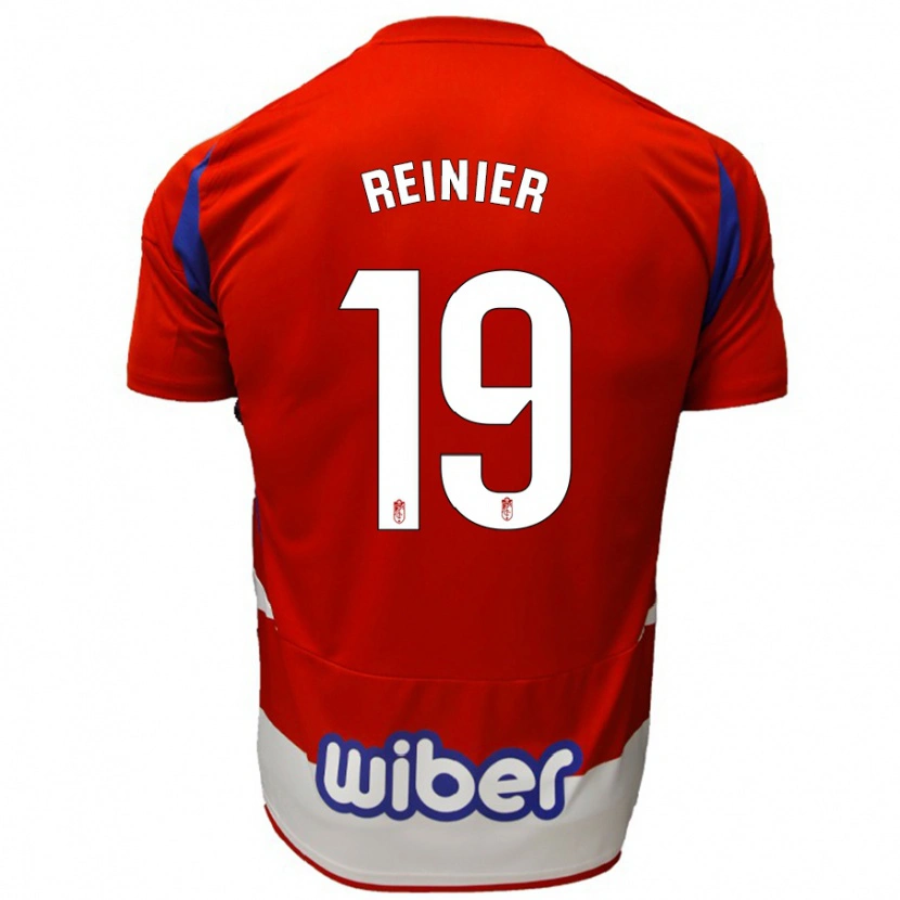 Danxen Børn Reinier #19 Rød Hvid Blå Hjemmebane Spillertrøjer 2024/25 Trøje T-Shirt