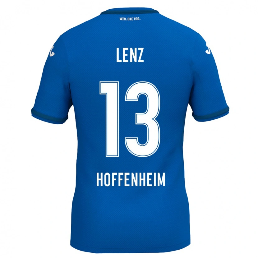 Danxen Børn Christopher Lenz #13 Kongeblå Hjemmebane Spillertrøjer 2024/25 Trøje T-Shirt