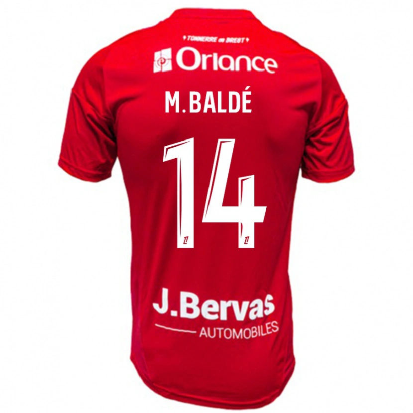 Danxen Børn Mama Baldé #14 Rød Hvid Hjemmebane Spillertrøjer 2024/25 Trøje T-Shirt