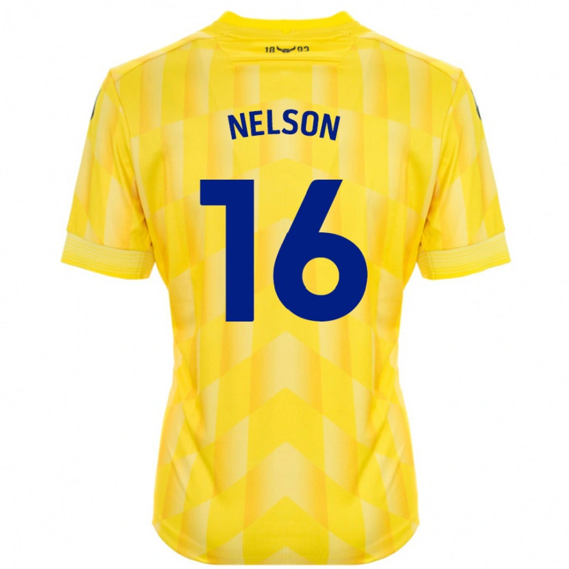 Danxen Børn Ben Nelson #16 Gul Hjemmebane Spillertrøjer 2024/25 Trøje T-Shirt