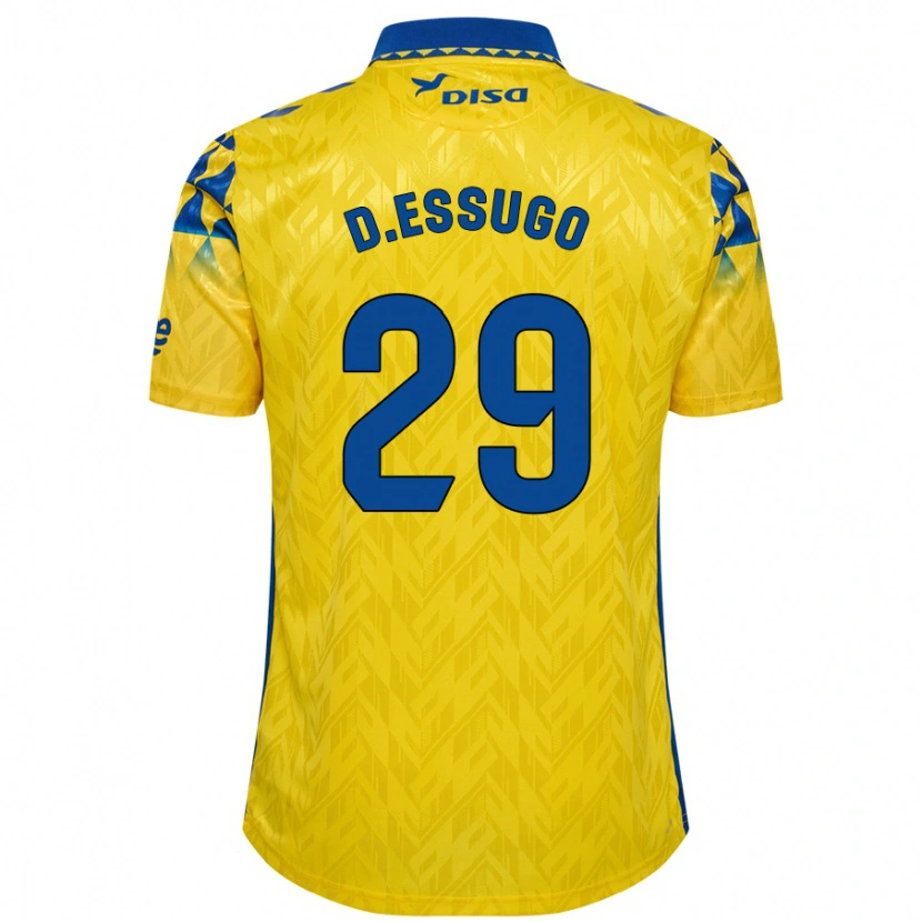 Danxen Børn Dário Essugo #29 Gul Blå Hjemmebane Spillertrøjer 2024/25 Trøje T-Shirt