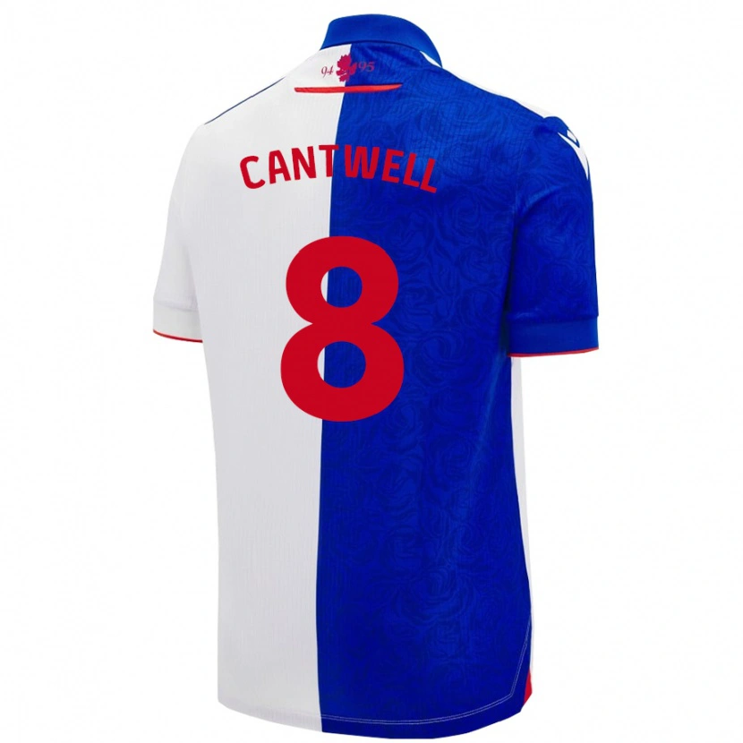 Danxen Børn Todd Cantwell #8 Himmelblå Hvid Hjemmebane Spillertrøjer 2024/25 Trøje T-Shirt