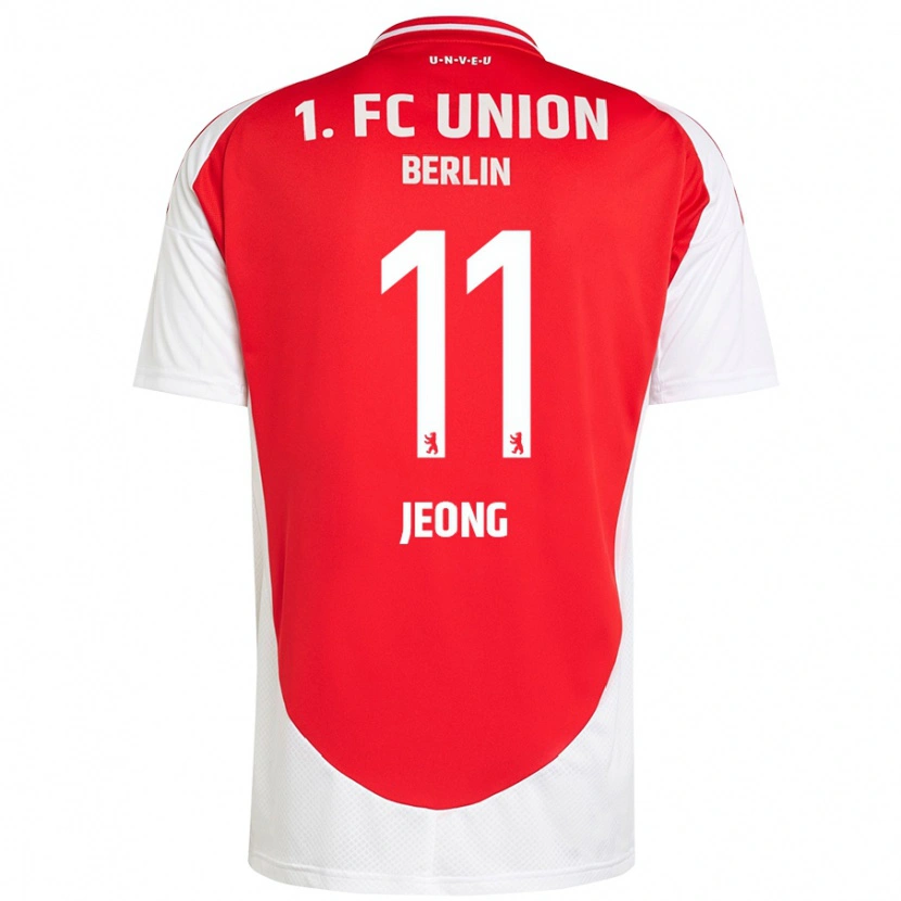 Danxen Børn Woo-Yeong Jeong #11 Rød Hvid Hjemmebane Spillertrøjer 2024/25 Trøje T-Shirt