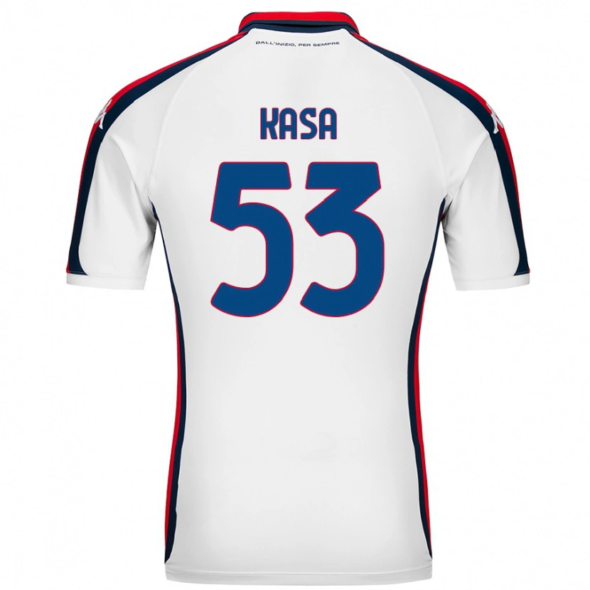 Danxen Børn Lior Kasa #53 Hvid Udebane Spillertrøjer 2024/25 Trøje T-Shirt