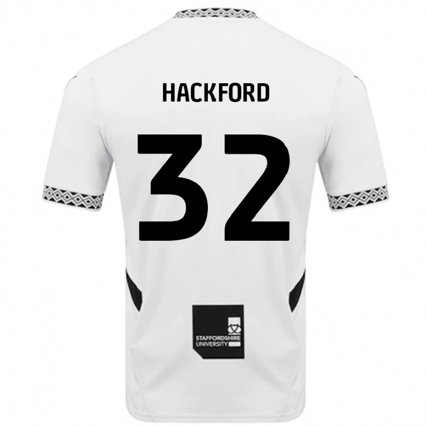 Danxen Børn Antwoine Hackford #32 Hvid Hjemmebane Spillertrøjer 2024/25 Trøje T-Shirt