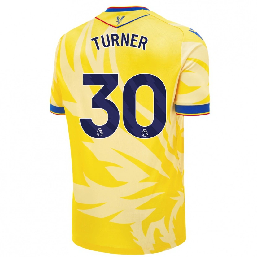 Danxen Børn Matt Turner #30 Gul Udebane Spillertrøjer 2024/25 Trøje T-Shirt