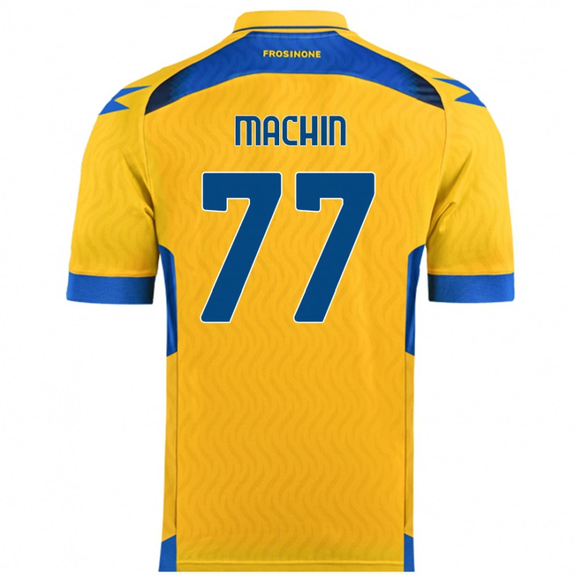 Danxen Børn José Machín #77 Gul Hjemmebane Spillertrøjer 2024/25 Trøje T-Shirt