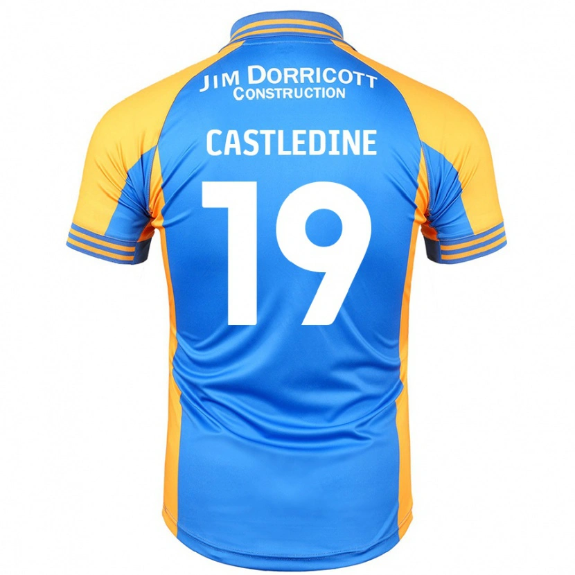 Danxen Mænd Leo Castledine #19 Blå Rav Hjemmebane Spillertrøjer 2024/25 Trøje T-Shirt