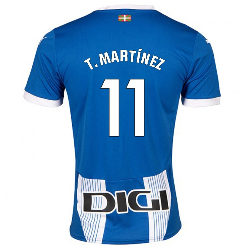 Danxen Mænd Toni Martínez #11 Blå Hjemmebane Spillertrøjer 2024/25 Trøje T-Shirt