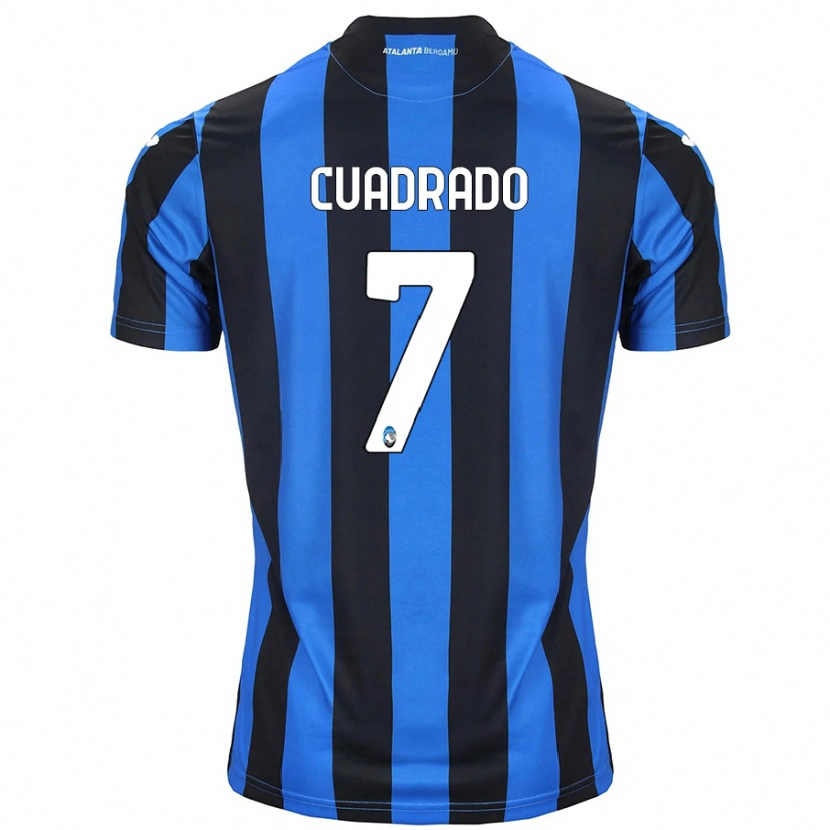 Danxen Mænd Juan Cuadrado #7 Blå Sort Hjemmebane Spillertrøjer 2024/25 Trøje T-Shirt