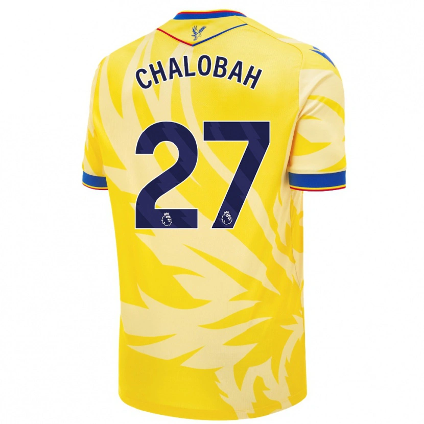 Danxen Mænd Trevoh Chalobah #27 Gul Udebane Spillertrøjer 2024/25 Trøje T-Shirt