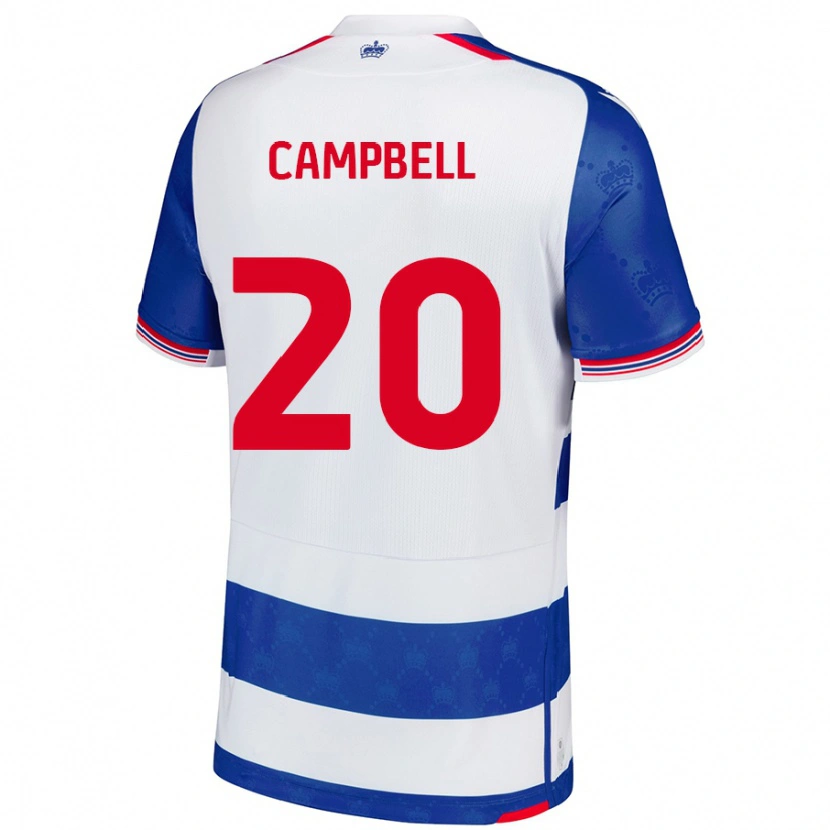 Danxen Mænd Chem Campbell #20 Blå Hvid Hjemmebane Spillertrøjer 2024/25 Trøje T-Shirt
