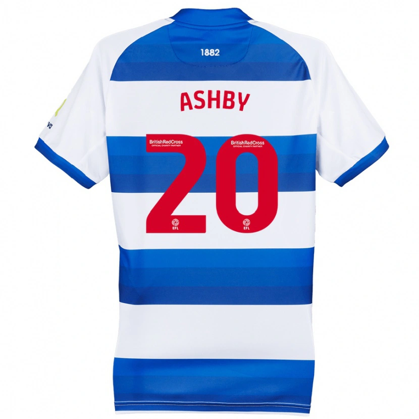 Danxen Mænd Harrison Ashby #20 Hvid Blå Hjemmebane Spillertrøjer 2024/25 Trøje T-Shirt