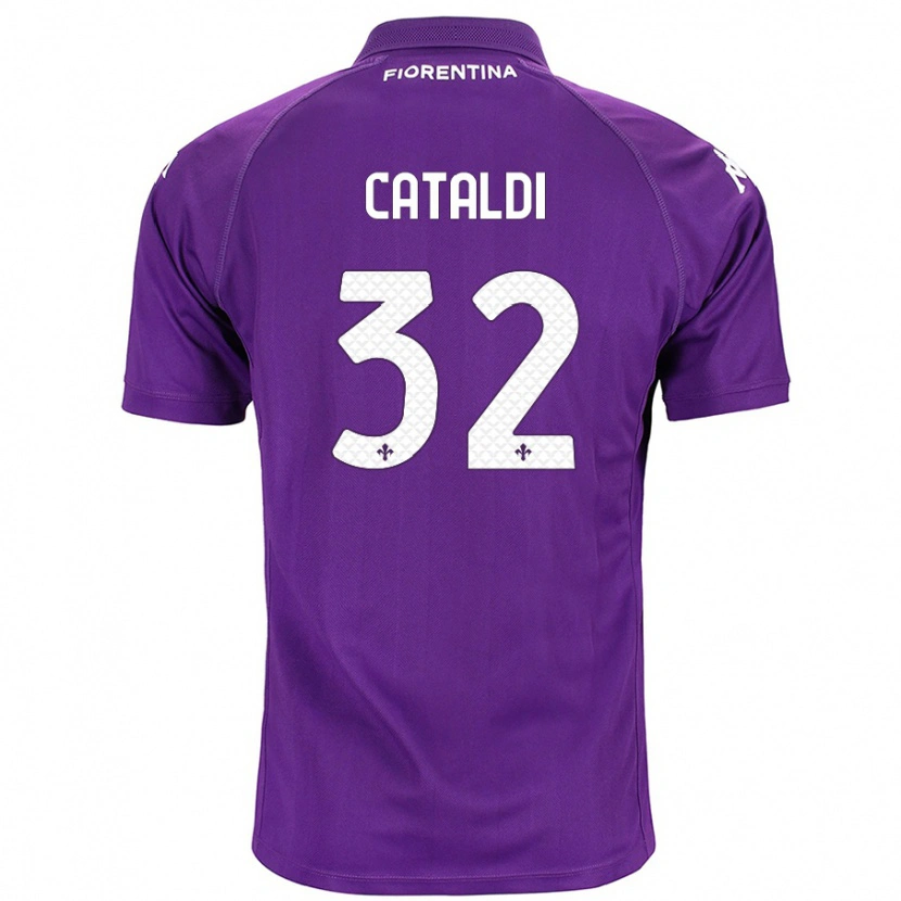 Danxen Mænd Danilo Cataldi #32 Lilla Hjemmebane Spillertrøjer 2024/25 Trøje T-Shirt