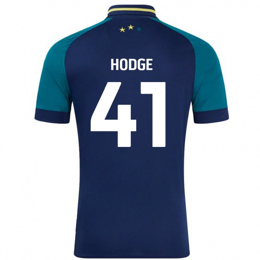 Danxen Mænd Joe Hodge #41 Marineblå Mørkegrøn Udebane Spillertrøjer 2024/25 Trøje T-Shirt