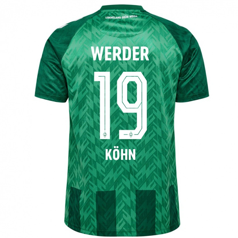 Danxen Mænd Derrick Köhn #19 Grøn Hjemmebane Spillertrøjer 2024/25 Trøje T-Shirt