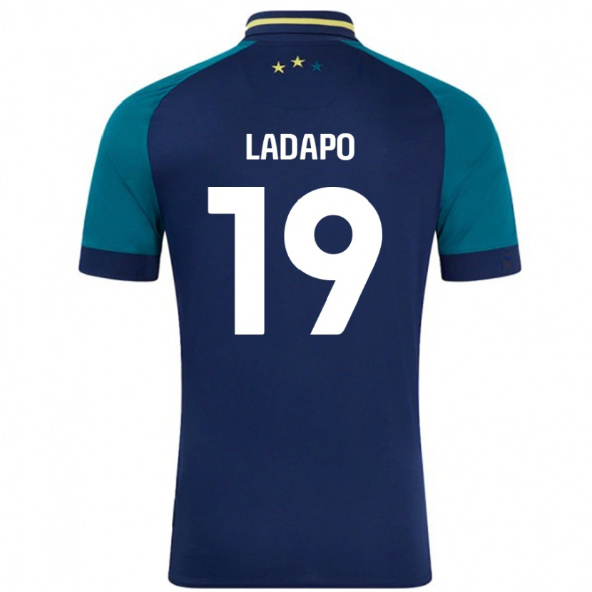 Danxen Mænd Freddie Ladapo #19 Marineblå Mørkegrøn Udebane Spillertrøjer 2024/25 Trøje T-Shirt