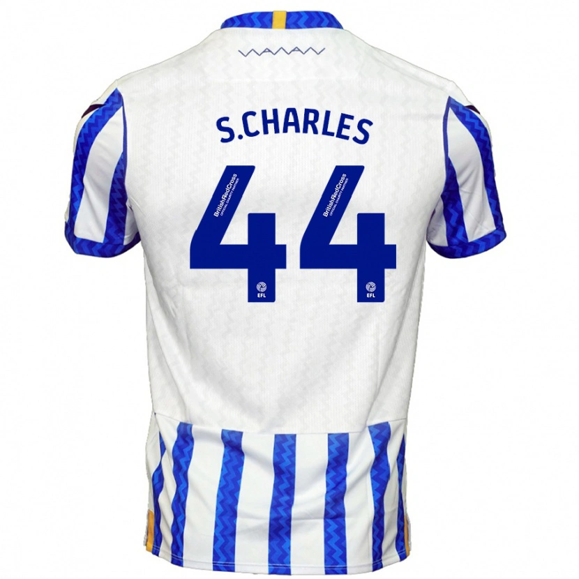 Danxen Mænd Shea Charles #44 Blå Hvid Hjemmebane Spillertrøjer 2024/25 Trøje T-Shirt