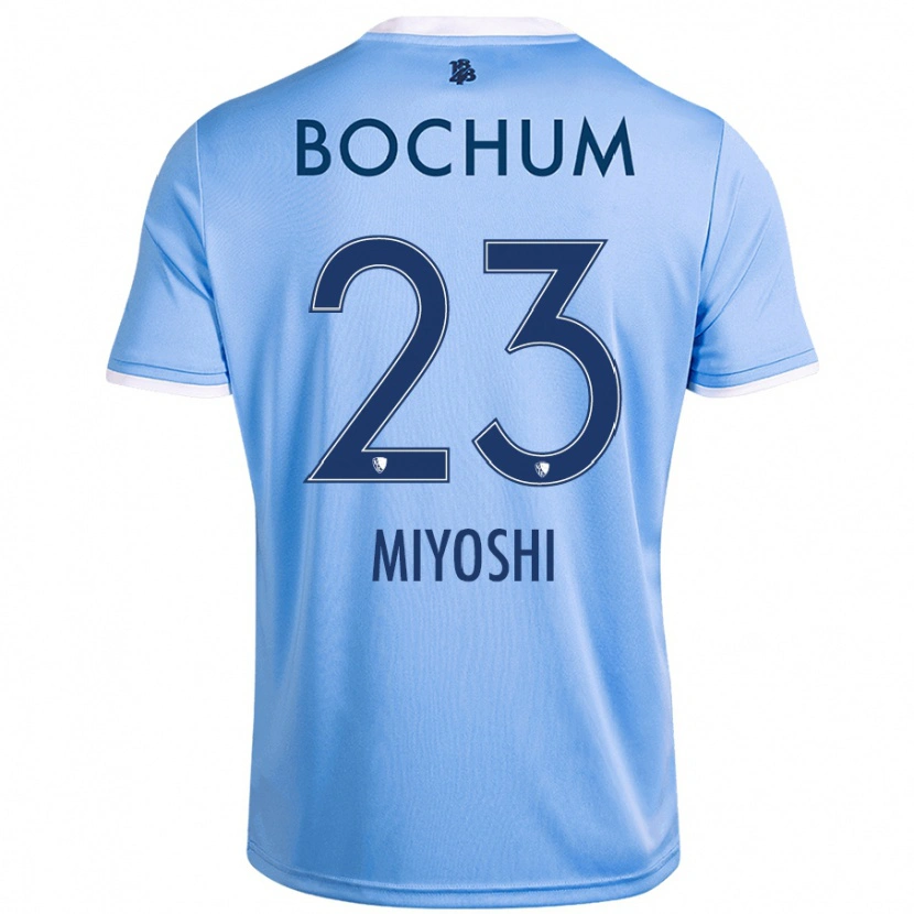Danxen Mænd Koji Miyoshi #23 Himmelblå Udebane Spillertrøjer 2024/25 Trøje T-Shirt