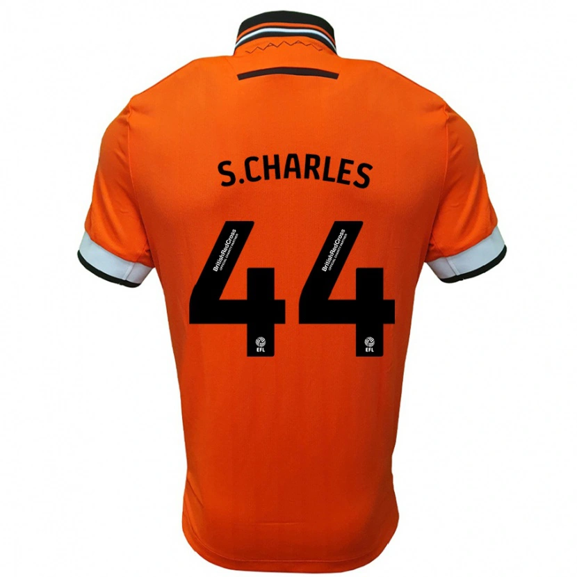 Danxen Mænd Shea Charles #44 Orange Hvid Udebane Spillertrøjer 2024/25 Trøje T-Shirt