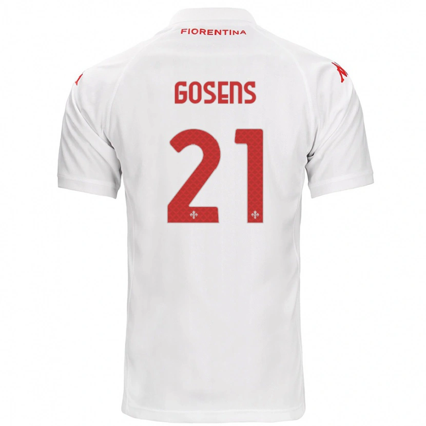 Danxen Mænd Robin Gosens #21 Hvid Udebane Spillertrøjer 2024/25 Trøje T-Shirt