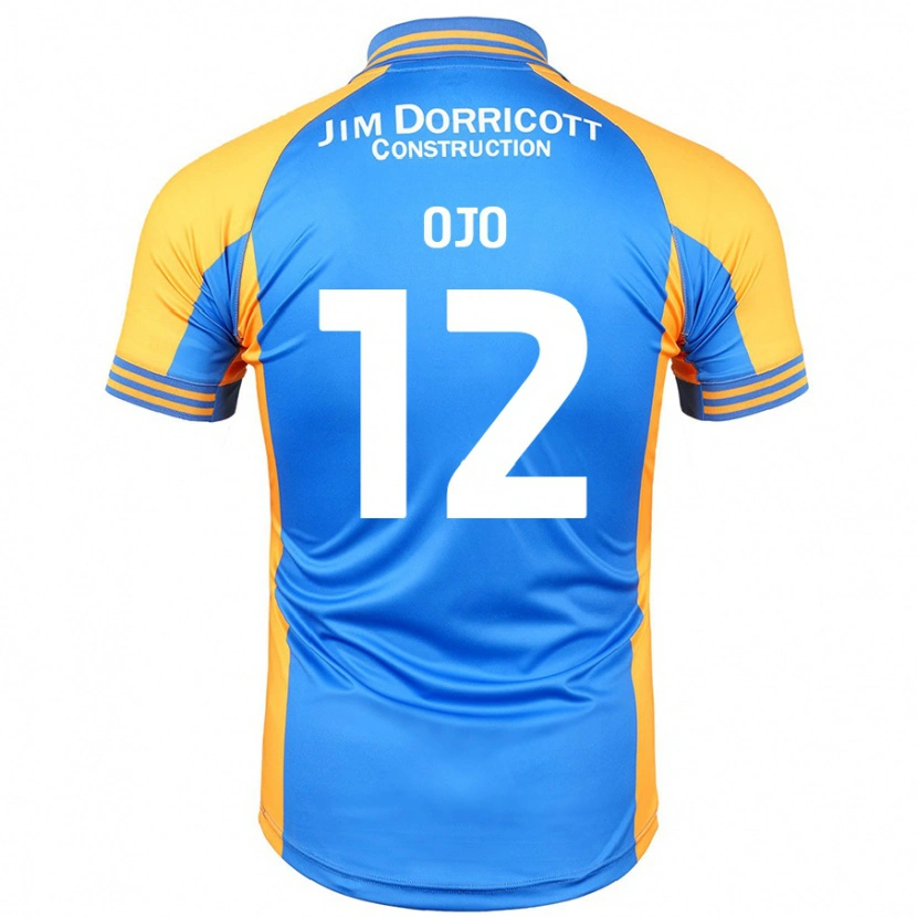 Danxen Mænd Funso Ojo #12 Blå Rav Hjemmebane Spillertrøjer 2024/25 Trøje T-Shirt