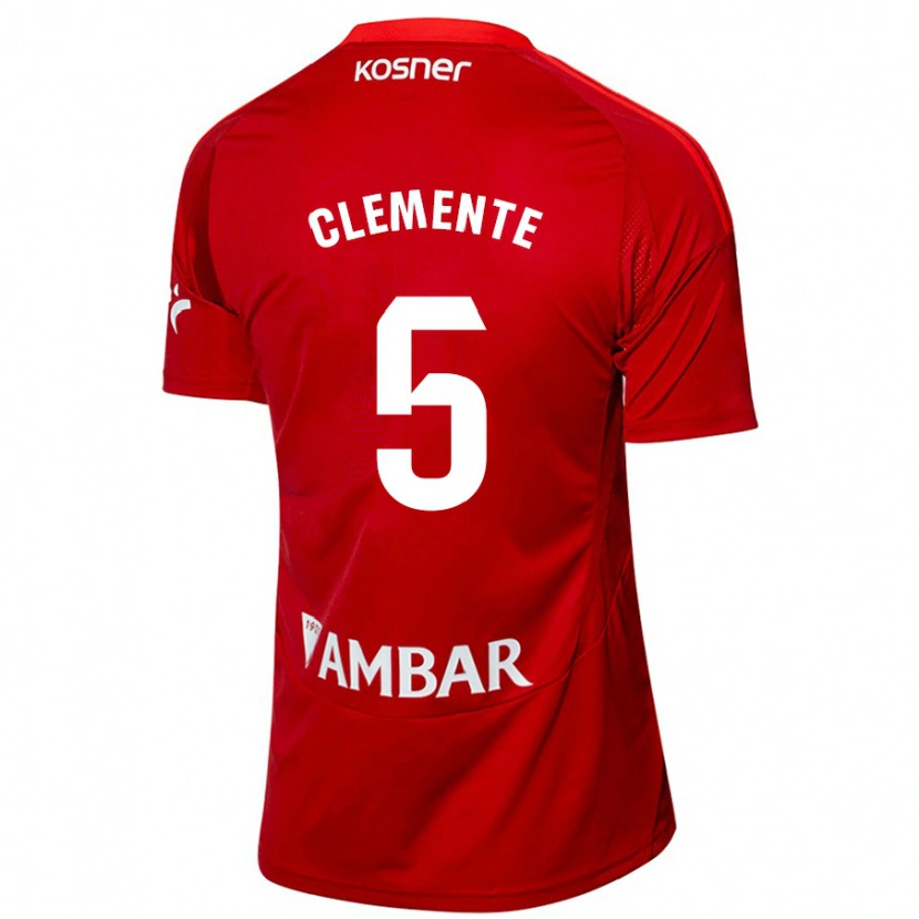 Danxen Mænd Enrique Clemente #5 Hvid Blå Udebane Spillertrøjer 2024/25 Trøje T-Shirt