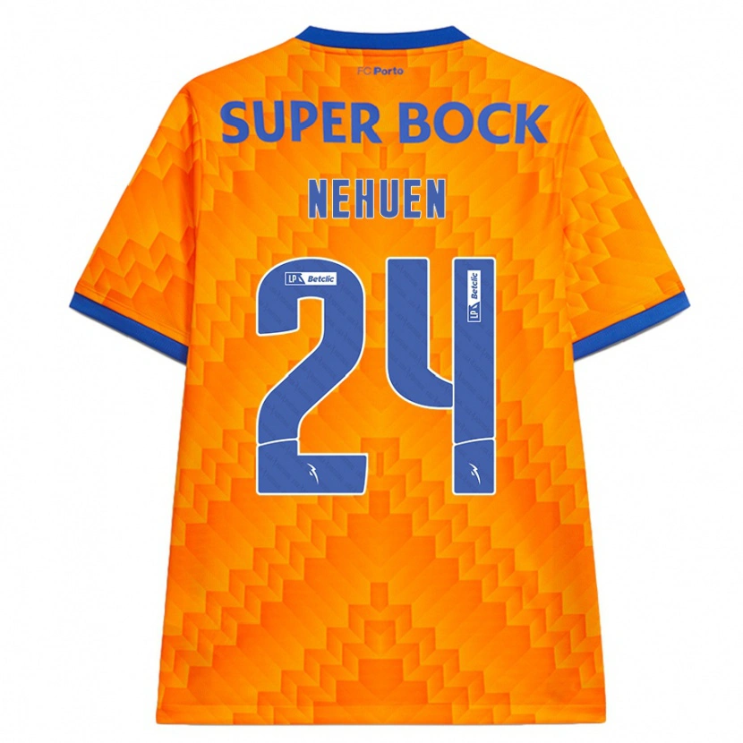 Danxen Mænd Nehuén Pérez #24 Orange Udebane Spillertrøjer 2024/25 Trøje T-Shirt